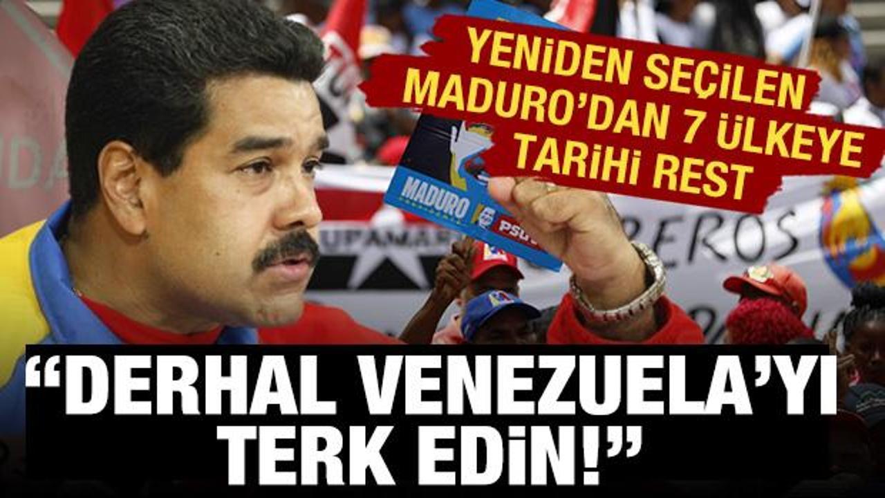 Venezuela'da gerginlik: Maduro'dan &ccedil;ok sert a&ccedil;ıklama
