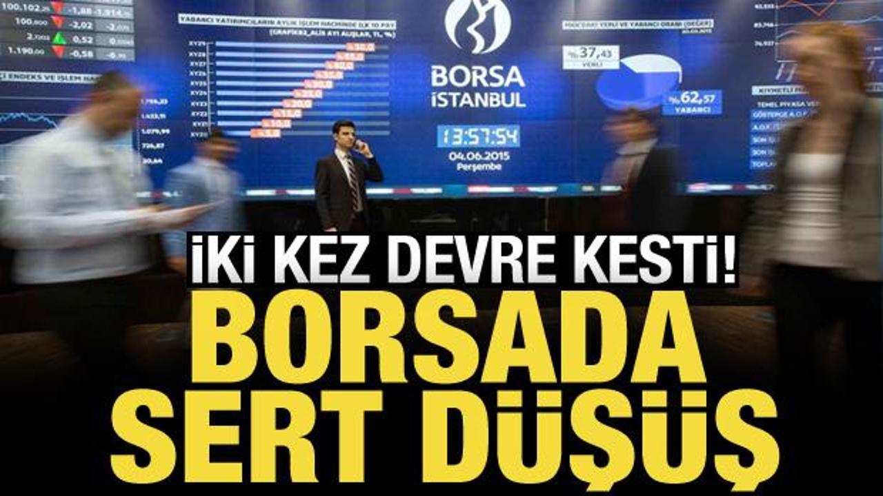 Borsa günü yüzde 5,54 düşüşle tamamladı