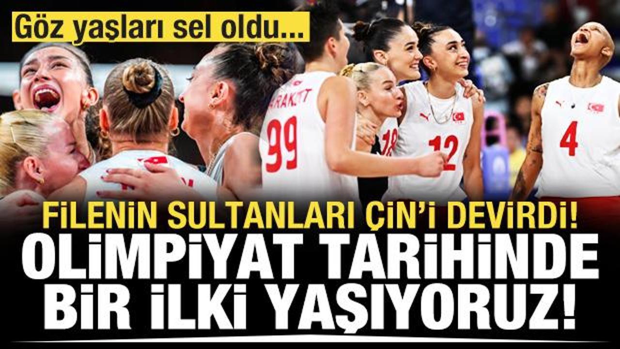 &Ccedil;in'i devirdik! Filenin Sultanları yarı finalde!