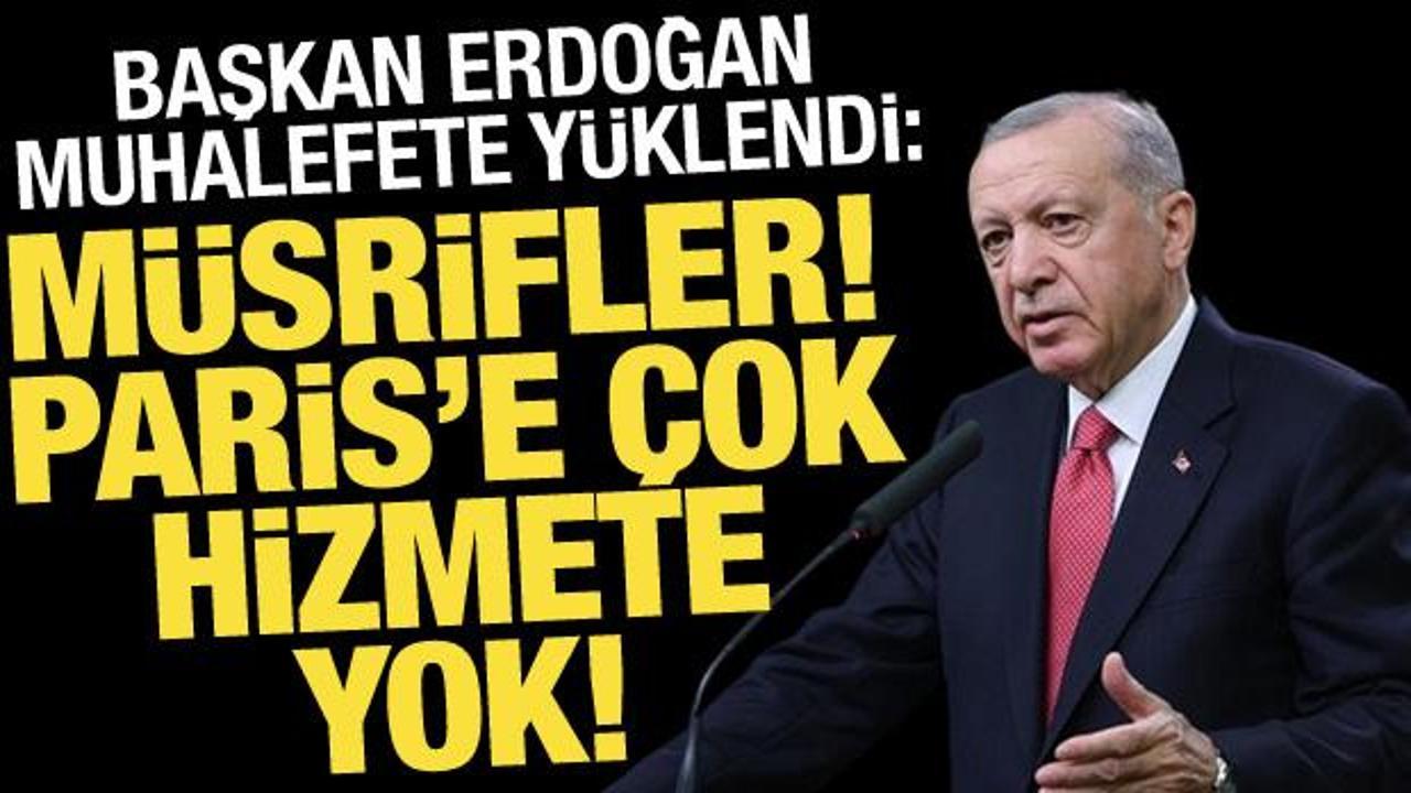 Erdoğan'dan İBB'ye tepki: Halkın parasını Paris'te har vurup harman savurdular