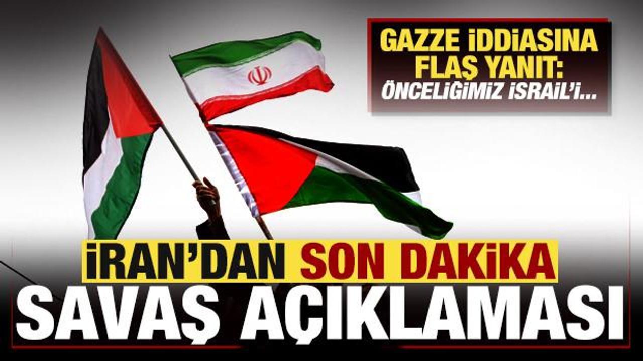 İran'dan son dakika savaş a&ccedil;ıklaması! Gazze iddiasına flaş yanıt: &Ouml;nceliğimiz İsrail'i...