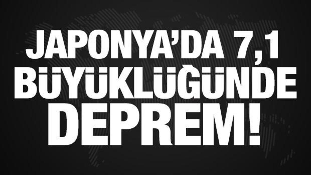 Japonya'da 7,1 b&uuml;y&uuml;kl&uuml;ğ&uuml;nde deprem