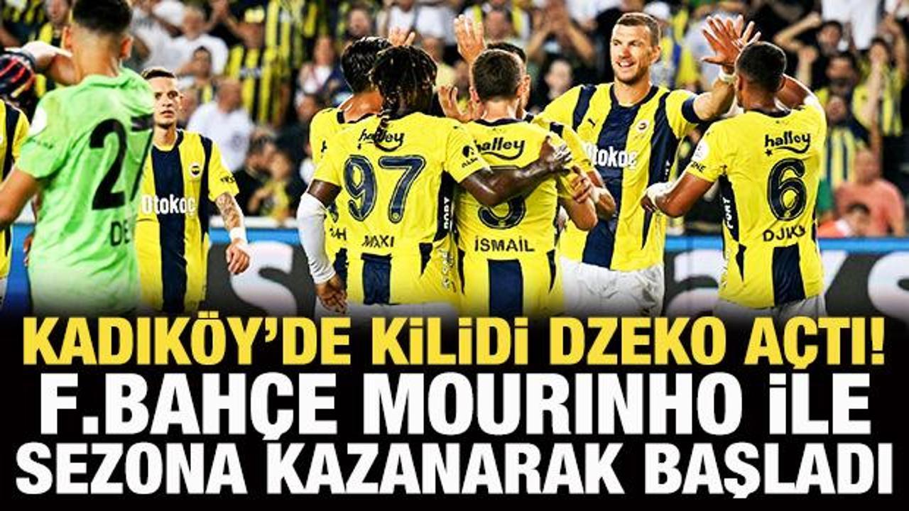 Kadıköy'de kilidi Dzeko açtı! F.Bahçe, Mourinho ile sezona kazanarak başladı