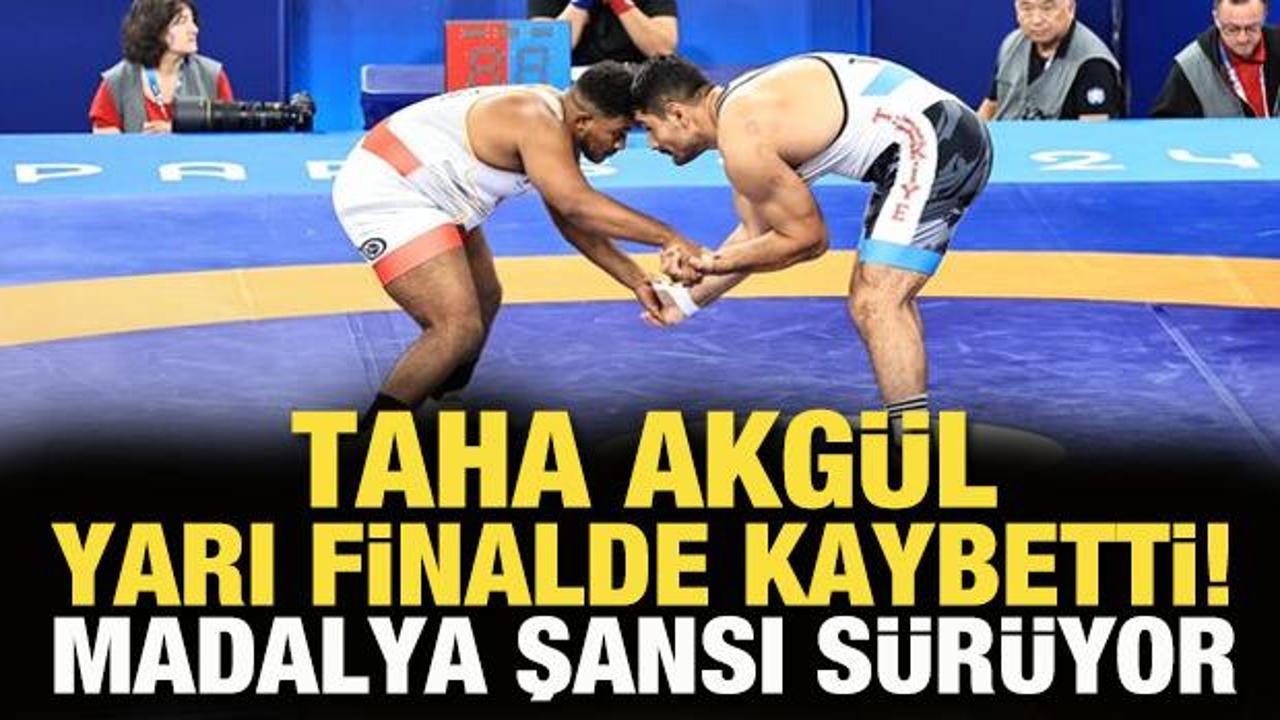 Taha Akg&uuml;l yarı finalde kaybetti! Madalya şansı s&uuml;r&uuml;yor