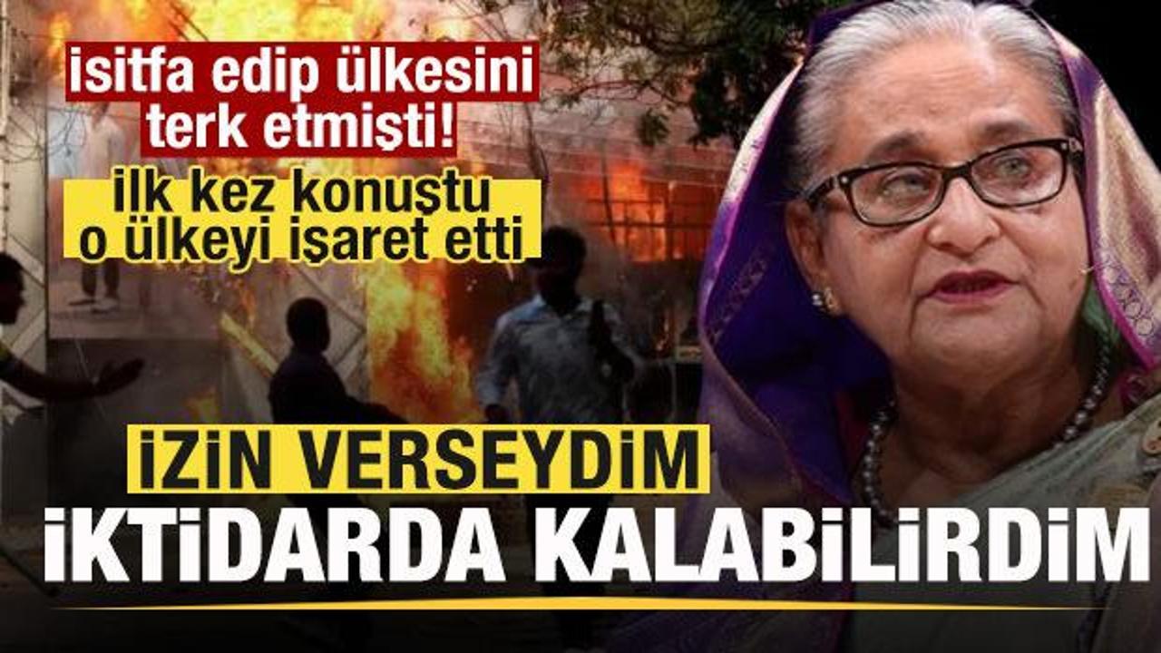 Ülkesini terk eden Hasina ilk kez konuştu: ABD'ye izin verseydim iktidarda kalabilirdim