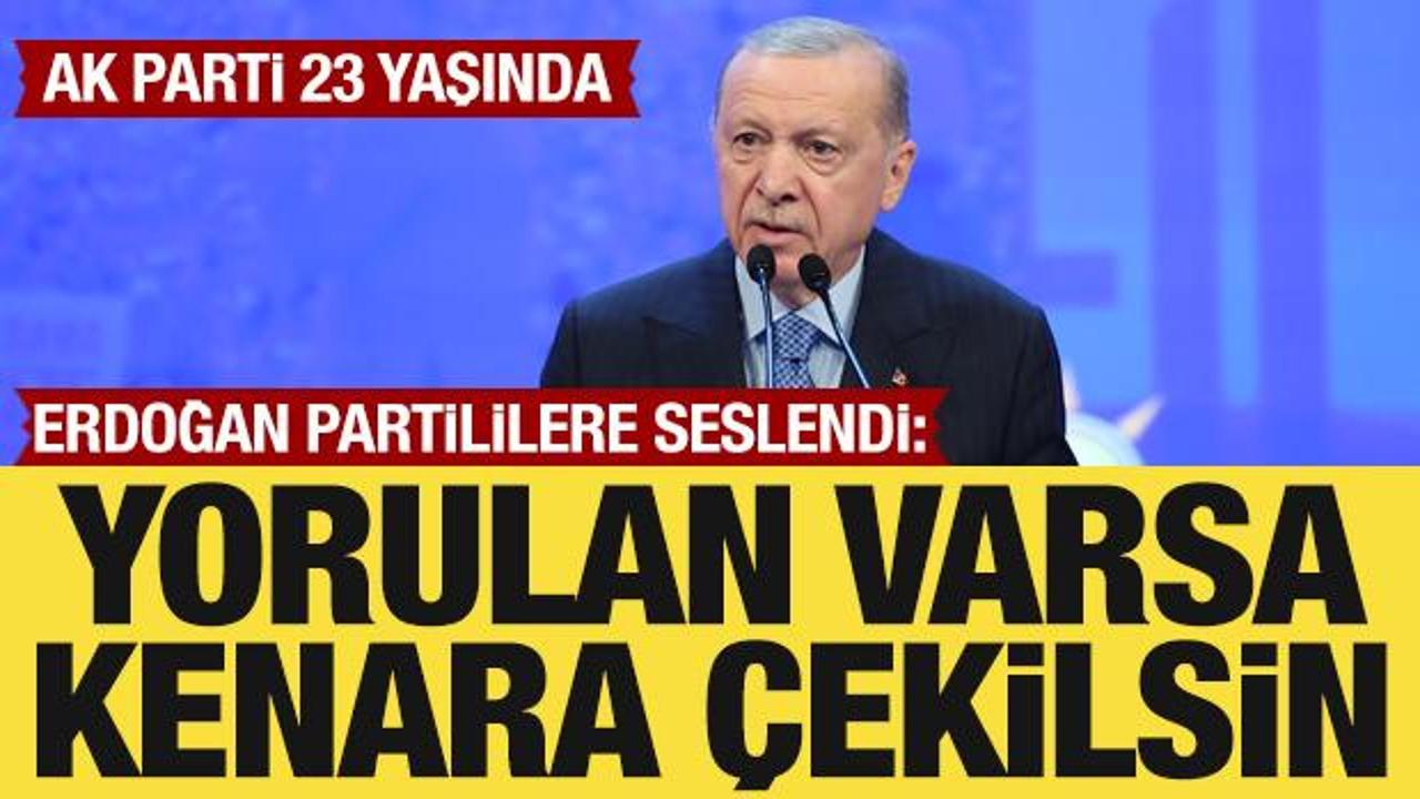 AK Parti 23 yaşında: Cumhurbaşkanı Erdoğan'dan önemli açıklamalar