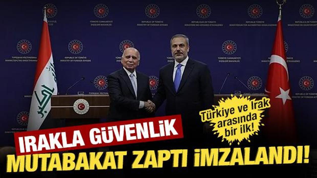 Bakan Fidan: Terörle mücadelede Irak'la mutabakat zaptı imzalandı