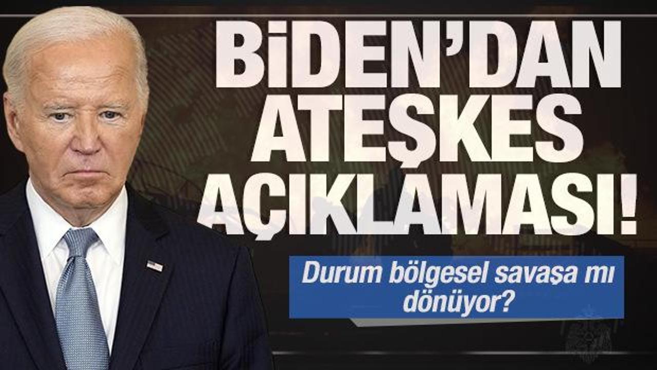 Biden'dan son dakika ateşkes açıklaması!