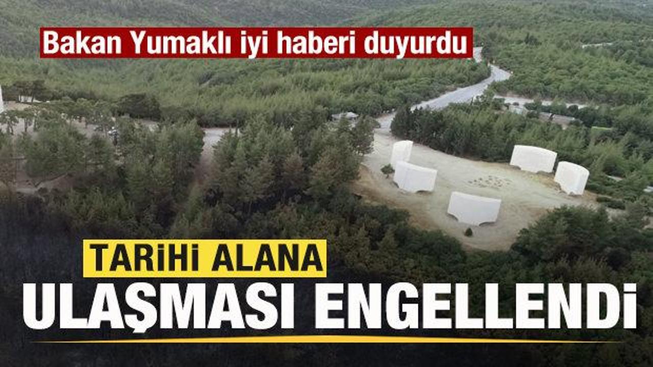 Çanakkale'den rahatlatan haber! Tarihi alana ulaşması engellendi
