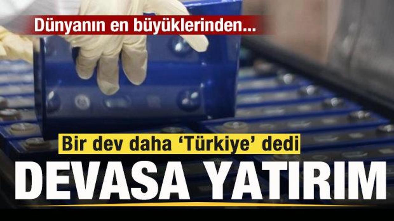 D&uuml;nyanın en b&uuml;y&uuml;k &uuml;reticilerinden! Dev marka T&uuml;rkiye'yi se&ccedil;ti! Devasa yatırım