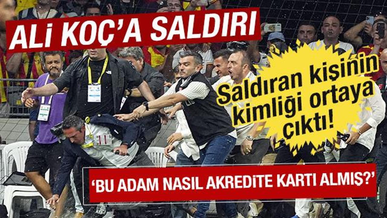 İzmir'de Ali Koç'a saldırı! Saldıran kişinin kimliği ortaya çıktı