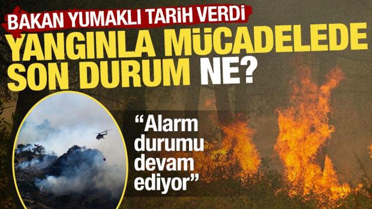 Orman yangınlarında son durum ne? Bakan Yumaklı açıkladı!