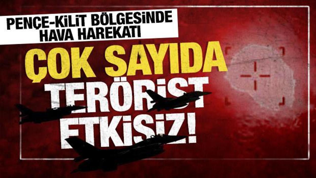 Pençe Kilit bölgesinde hava harekatı! Çok sayıda terörist etkisiz!