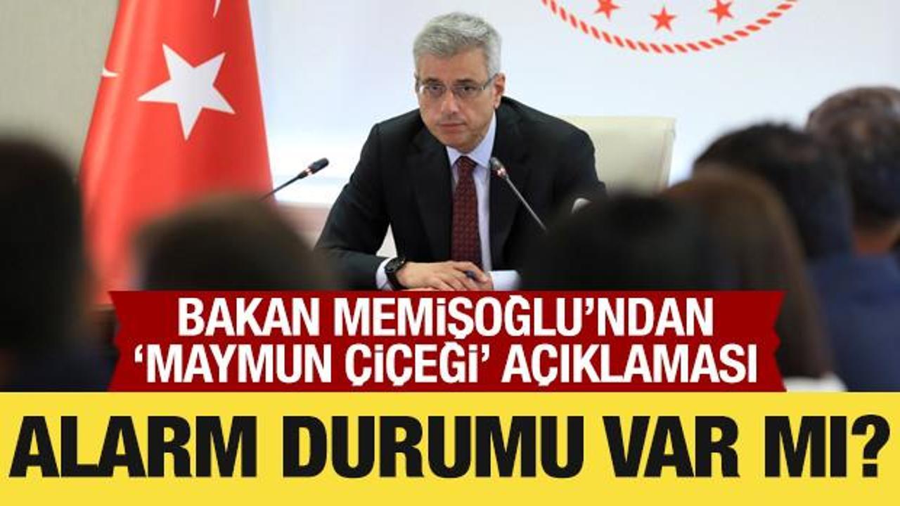 Sağlık Bakanı Memişoğlu'ndan 'maymun çiçeği' açıklaması! Alarm durumu var mı?