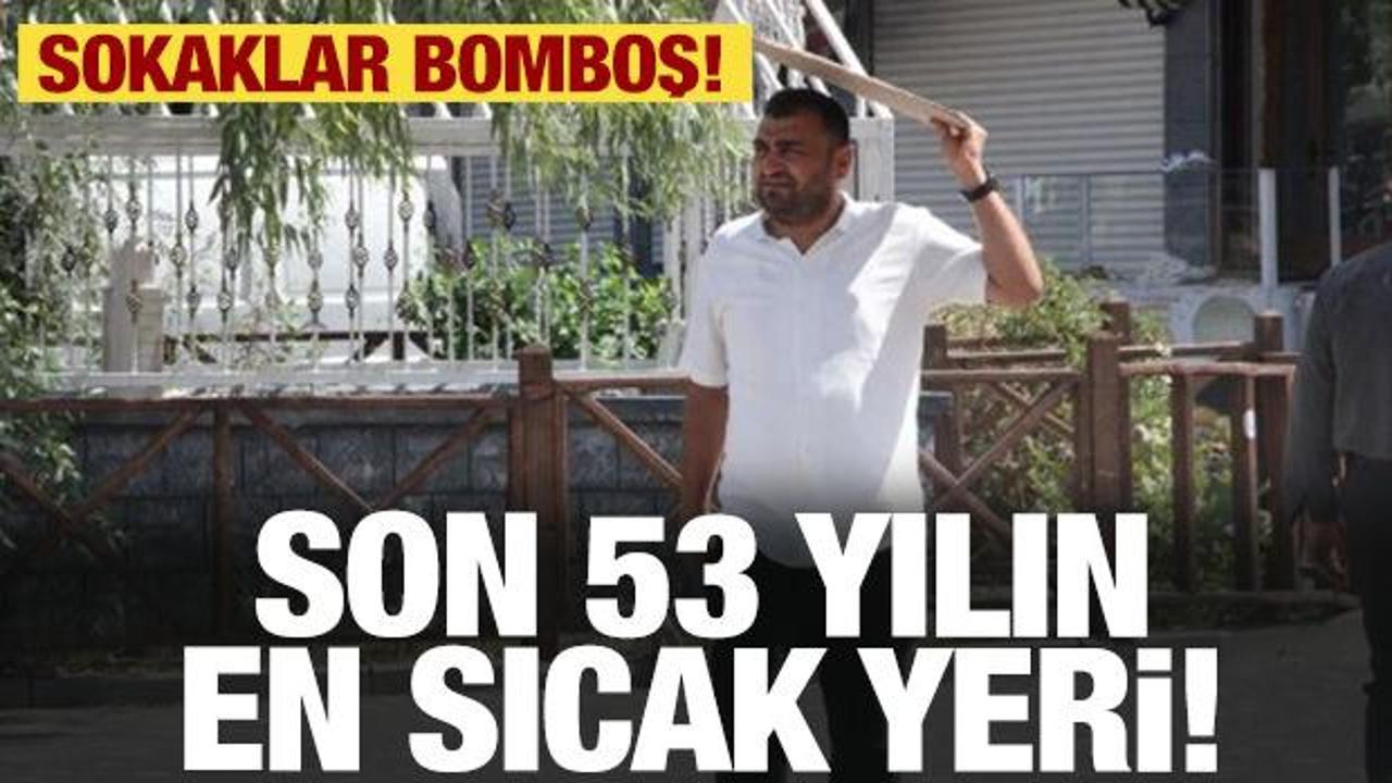 T&uuml;rkiye'de son 53 yılın en sıcak yeri burası oldu! Rekor...
