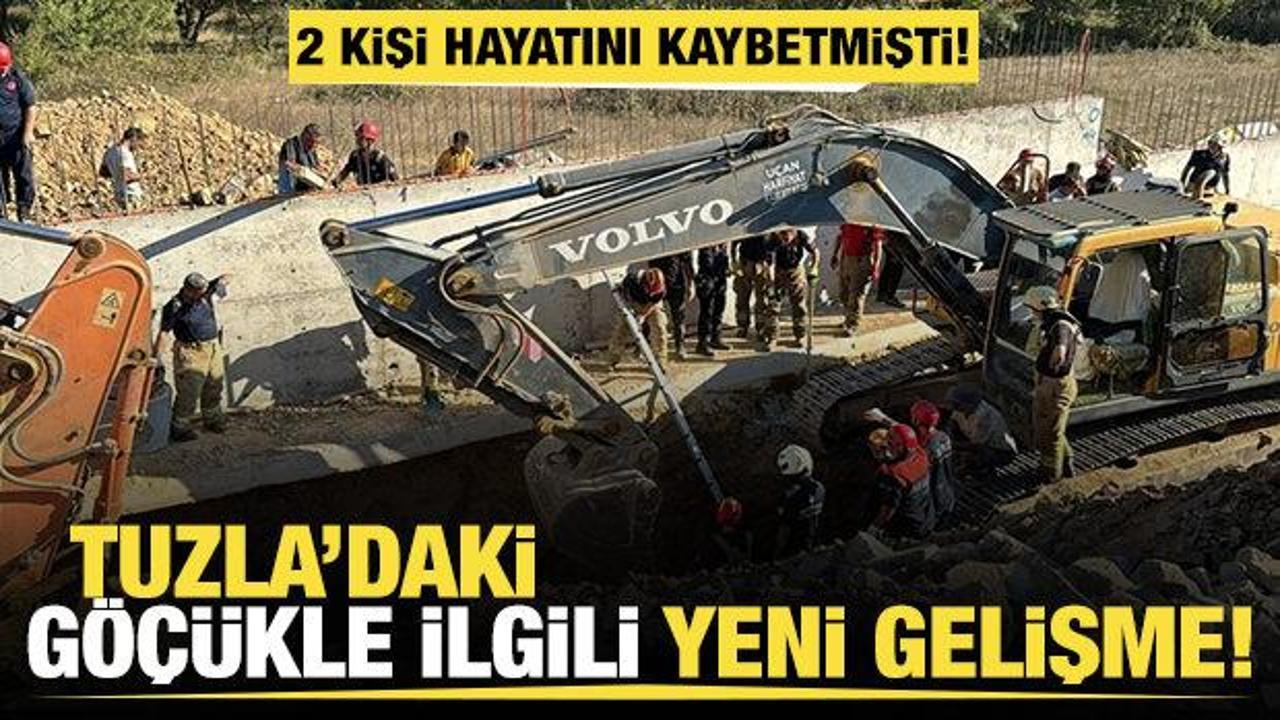 Tuzla'da 2 iş&ccedil;inin hayatını kaybettiği g&ouml;&ccedil;&uuml;ğe ilişkin 4 kişi g&ouml;zaltına alındı!