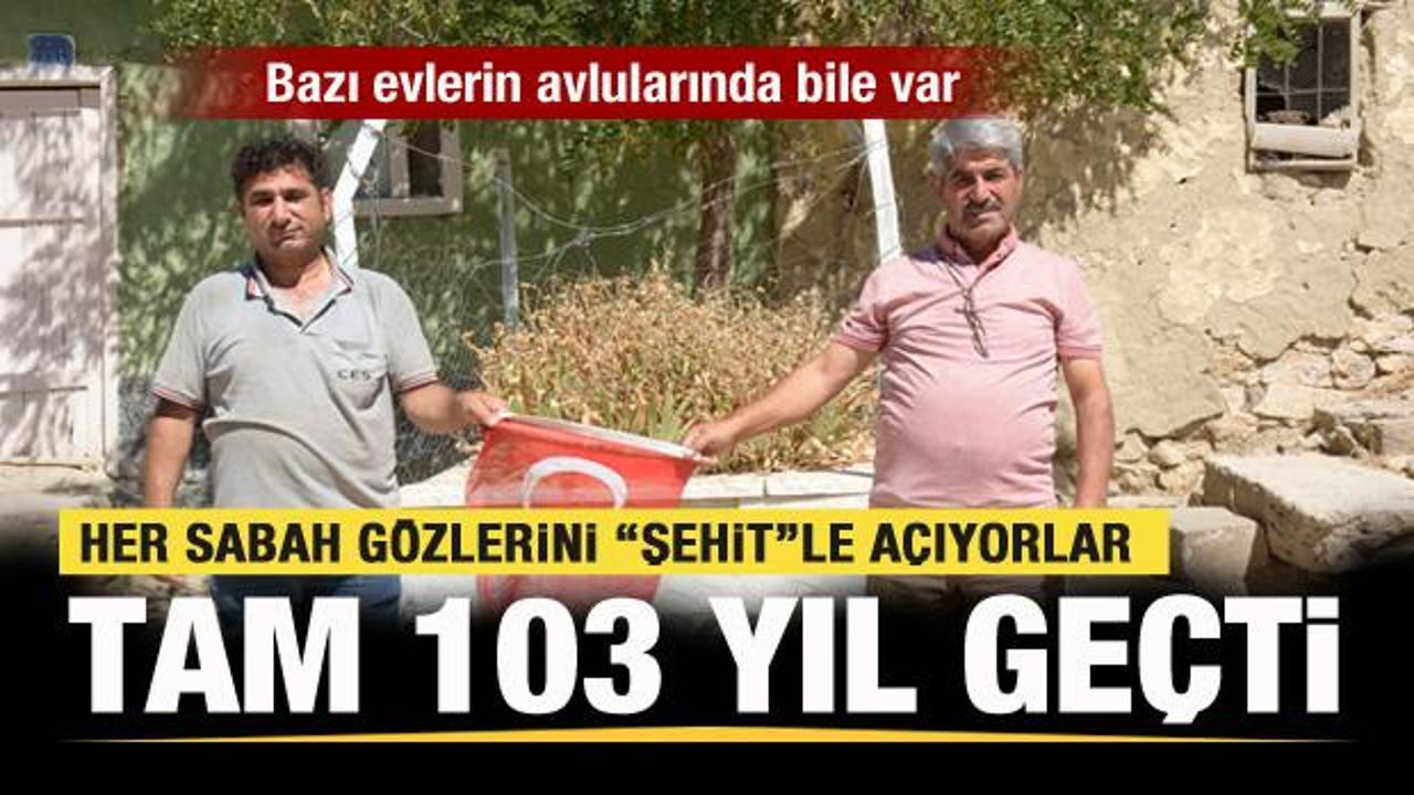 103 yıllık şehit mezarıyla birlikte yaşayan aile 