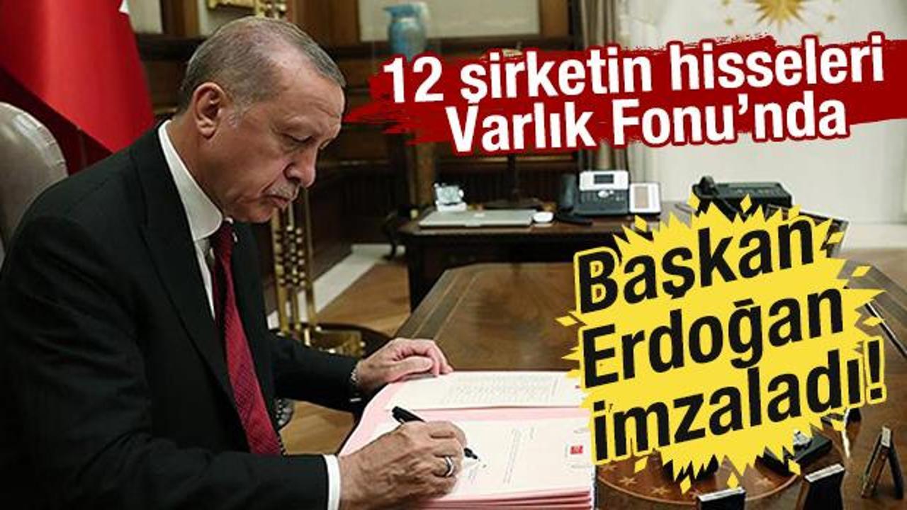 12 şirketin hisseleri T&uuml;rkiye Varlık Fonu&rsquo;na aktarıldı