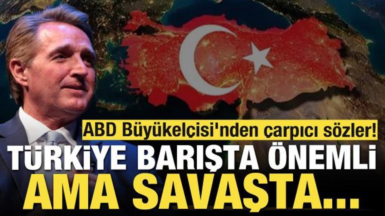 ABD B&uuml;y&uuml;kel&ccedil;isi'nden &ccedil;arpıcı s&ouml;zler: T&uuml;rkiye barışta &ouml;nemli ama savaşta...