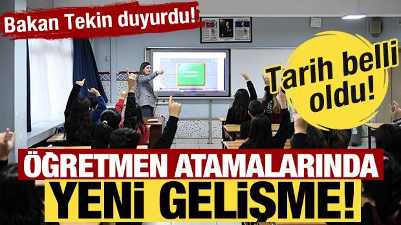 Bakan Tekin duyurdu! MEB'den &Ouml;ğretmenlere m&uuml;jde