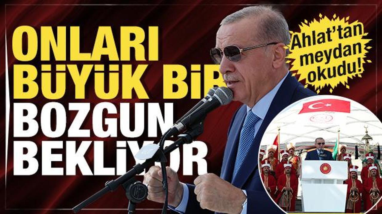 Cumhurbaşkanı Erdoğan Ahlat'ta konuştu: Anadolu bizim öz yurdumuzdur