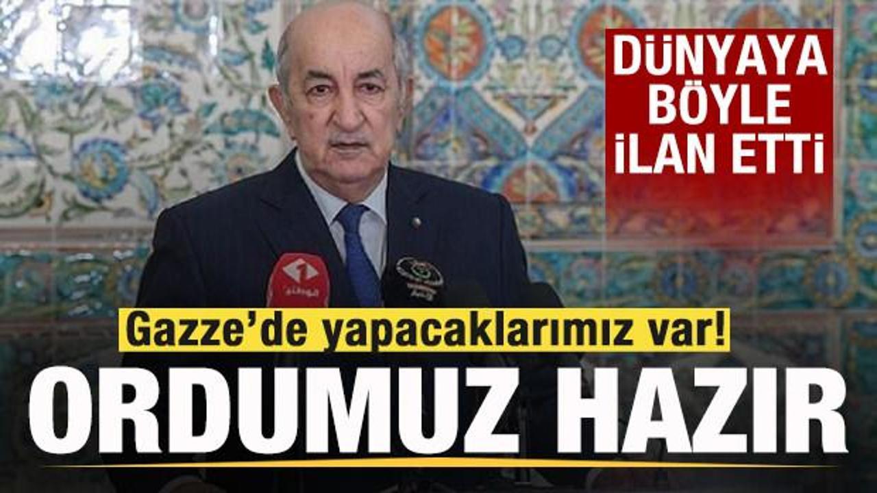 Dünyaya böyle ilan etti! Gazze'de yapacaklarımız var! Ordumuz hazır