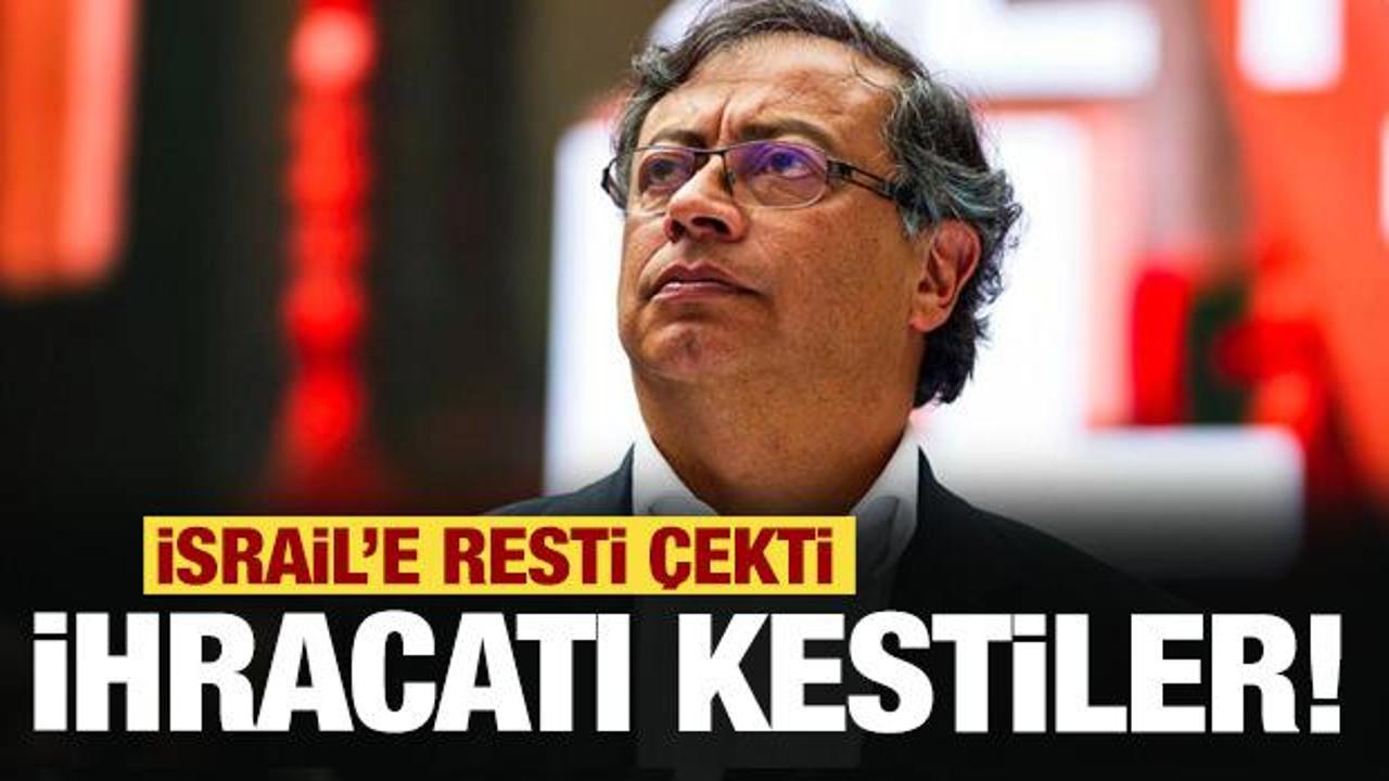 İsrail'e resti &ccedil;ektiler! Bir ihracatı daha durdurdular!