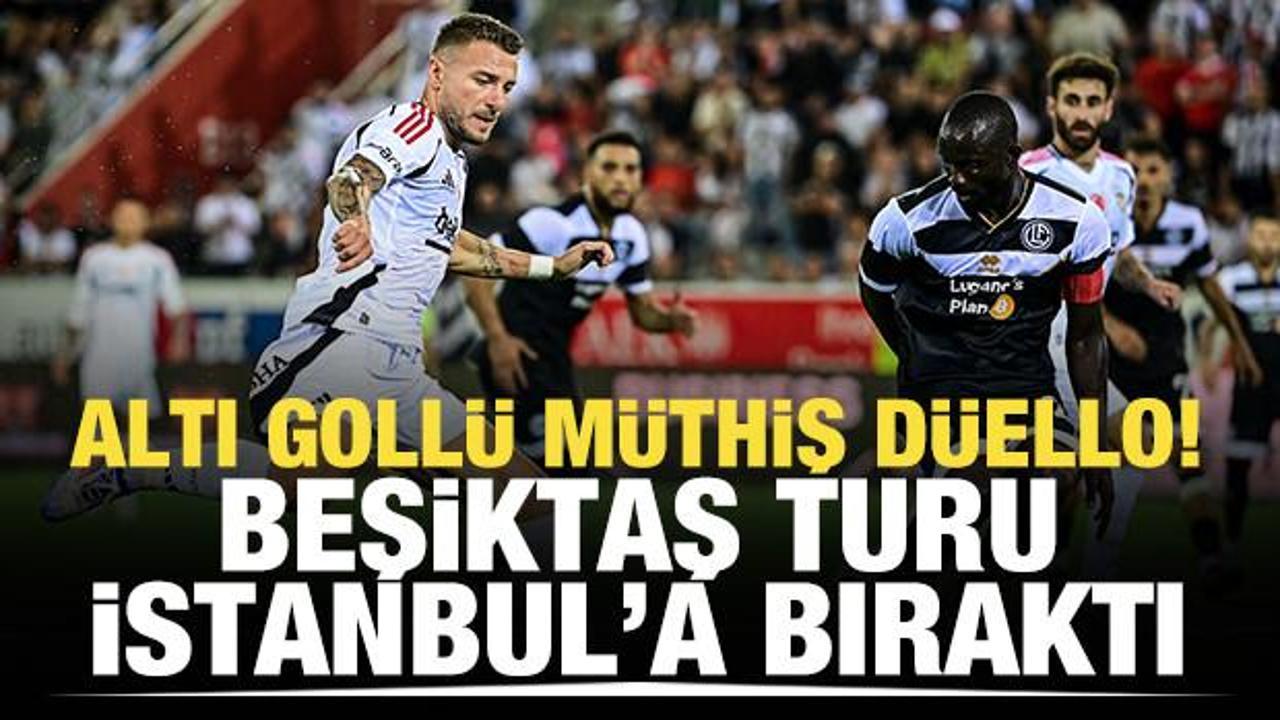 Altı gollü müthiş düello! Beşiktaş turu İstanbul'a bıraktı