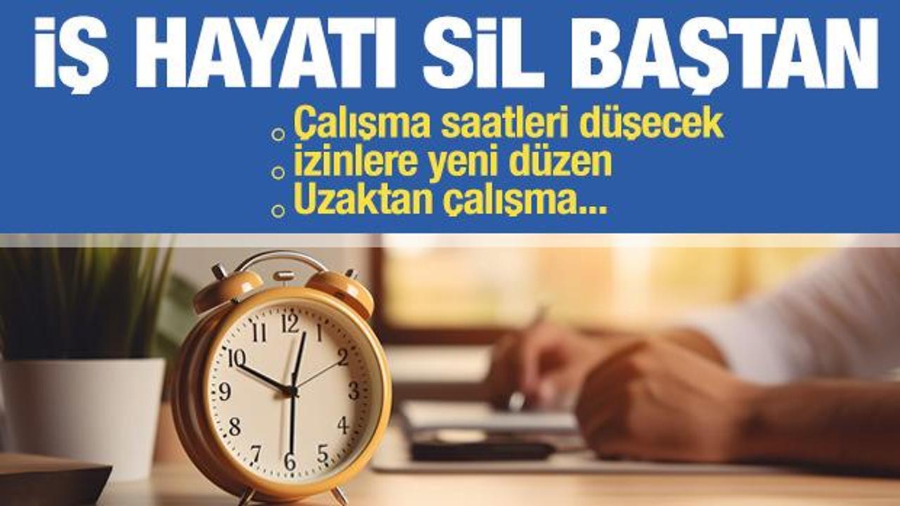Milyonları ilgilendiriyor! &Ccedil;alışma saatleri d&uuml;ş&uuml;yor... İzin ve uzaktan &ccedil;alışma kararı