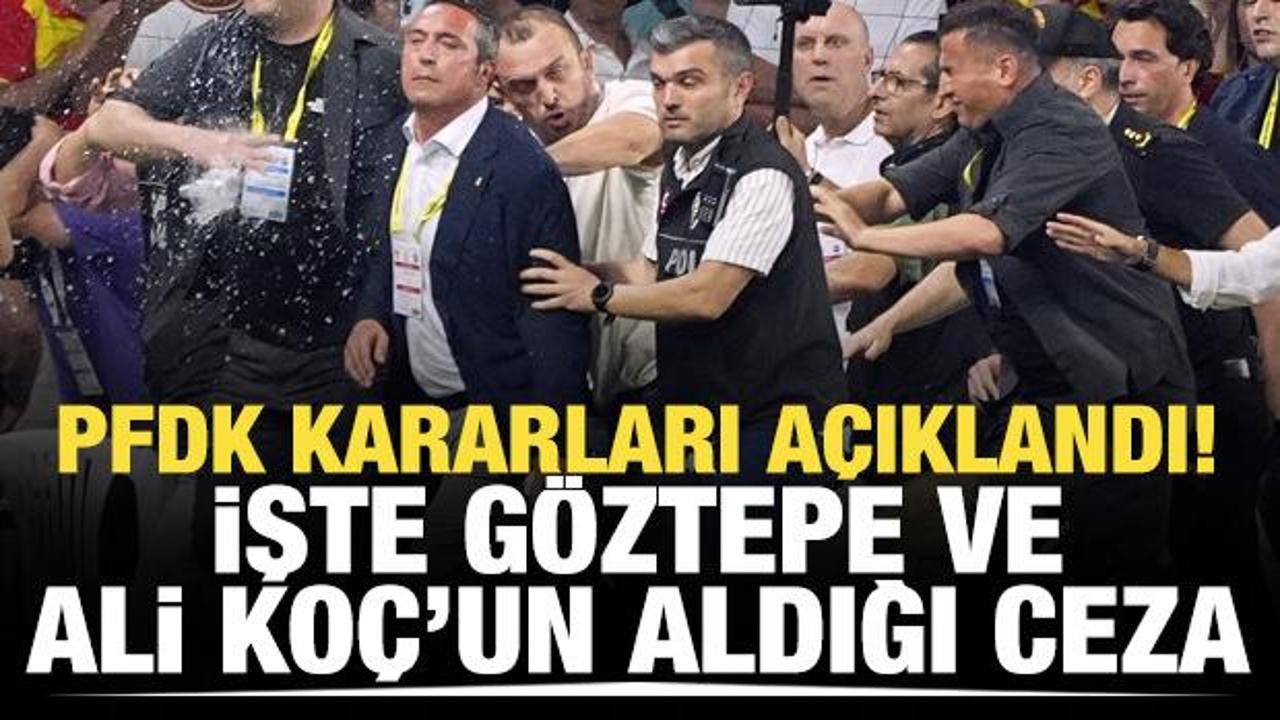 PFDK kararları a&ccedil;ıklandı! İşte Ali Ko&ccedil; ve G&ouml;ztepe'nin aldığı cezalar