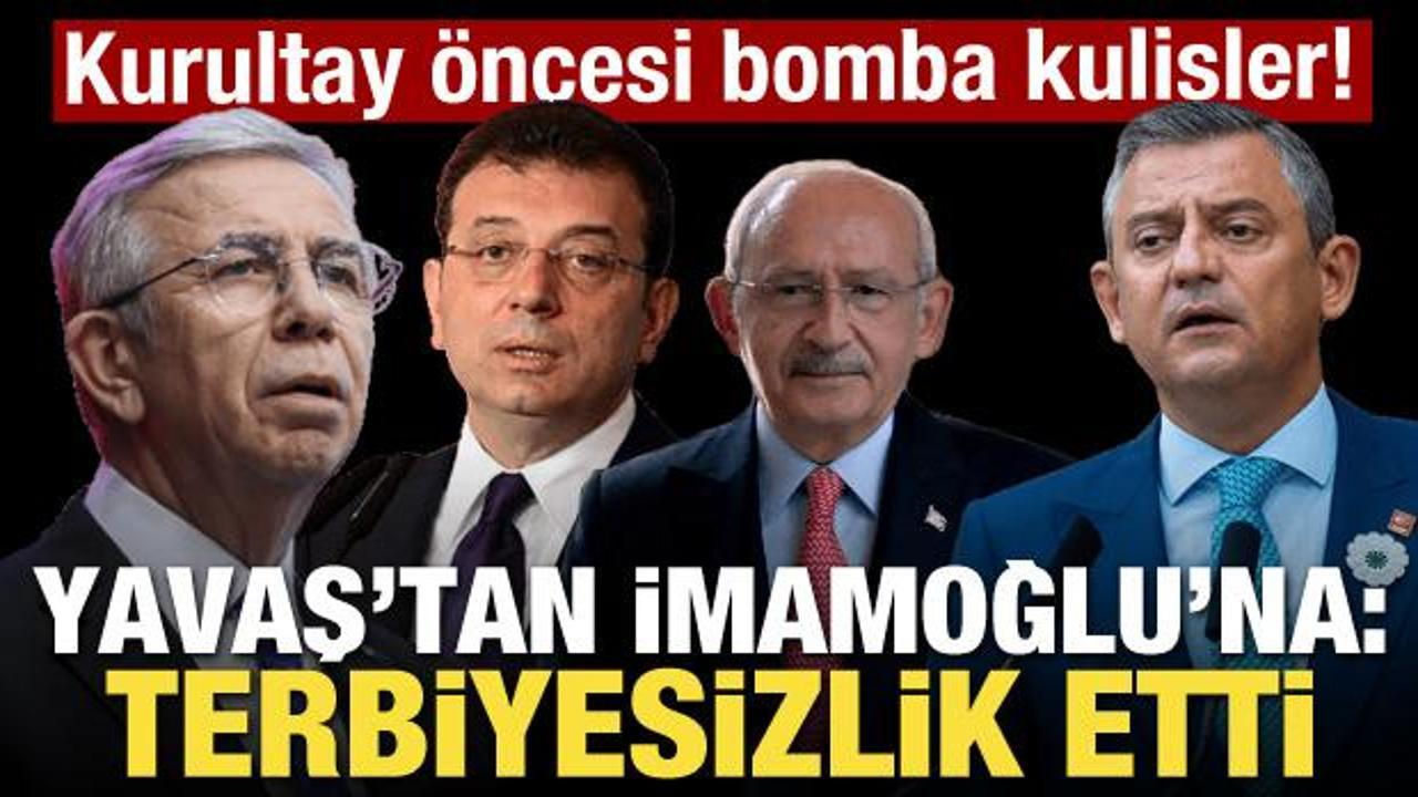 Yavaş'tan İmamoğlu'na: Terbiyesizlik etti! CHP kurultayı öncesi bomba kulisler