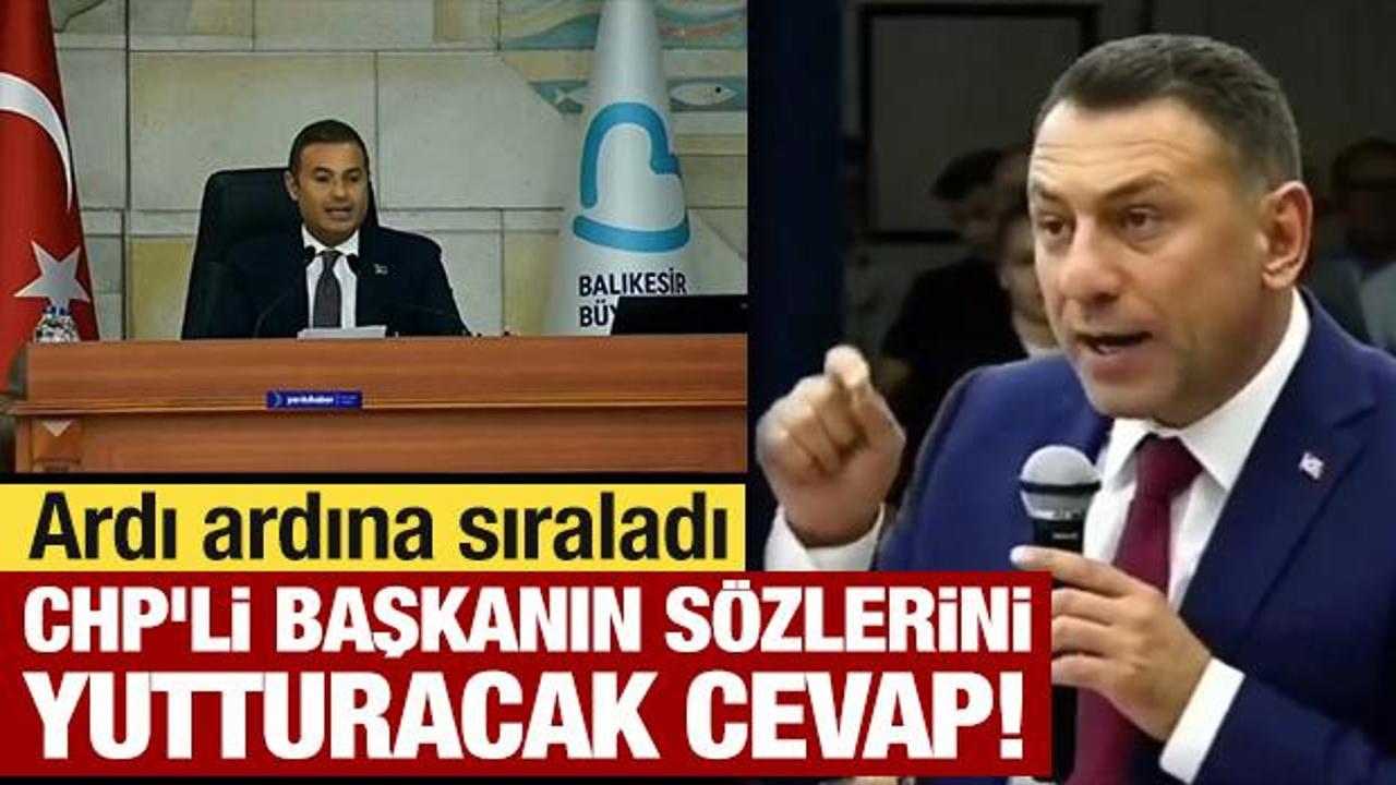 CHP'li başkanın s&ouml;zlerini yutturacak cevap! Ardı ardına sıraladı 