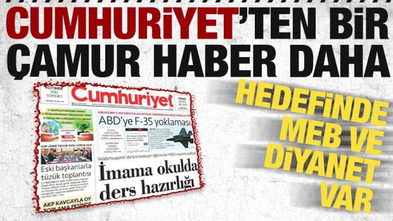 Cumhuriyet gazetesinden ‘galiba’ kaynaklı manşet