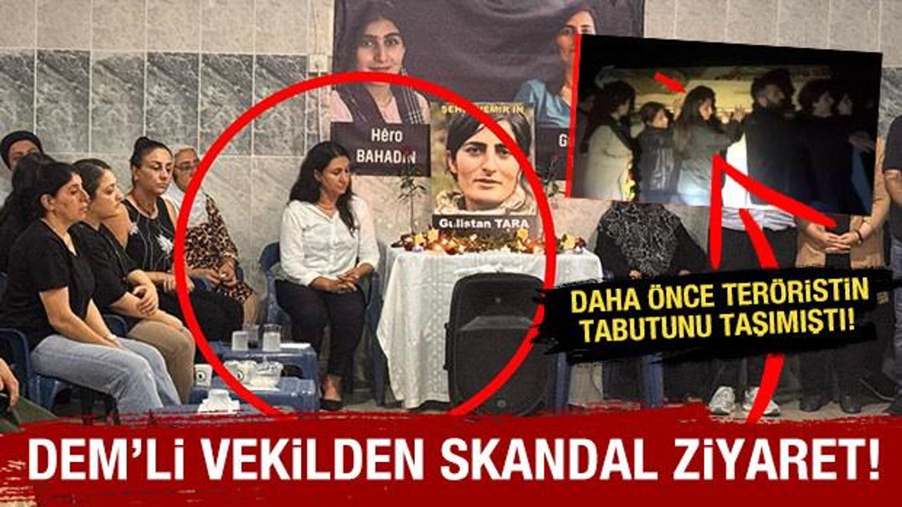 DEM'li Milletvekili Oduncu, teröristin taziyesine katıldı!