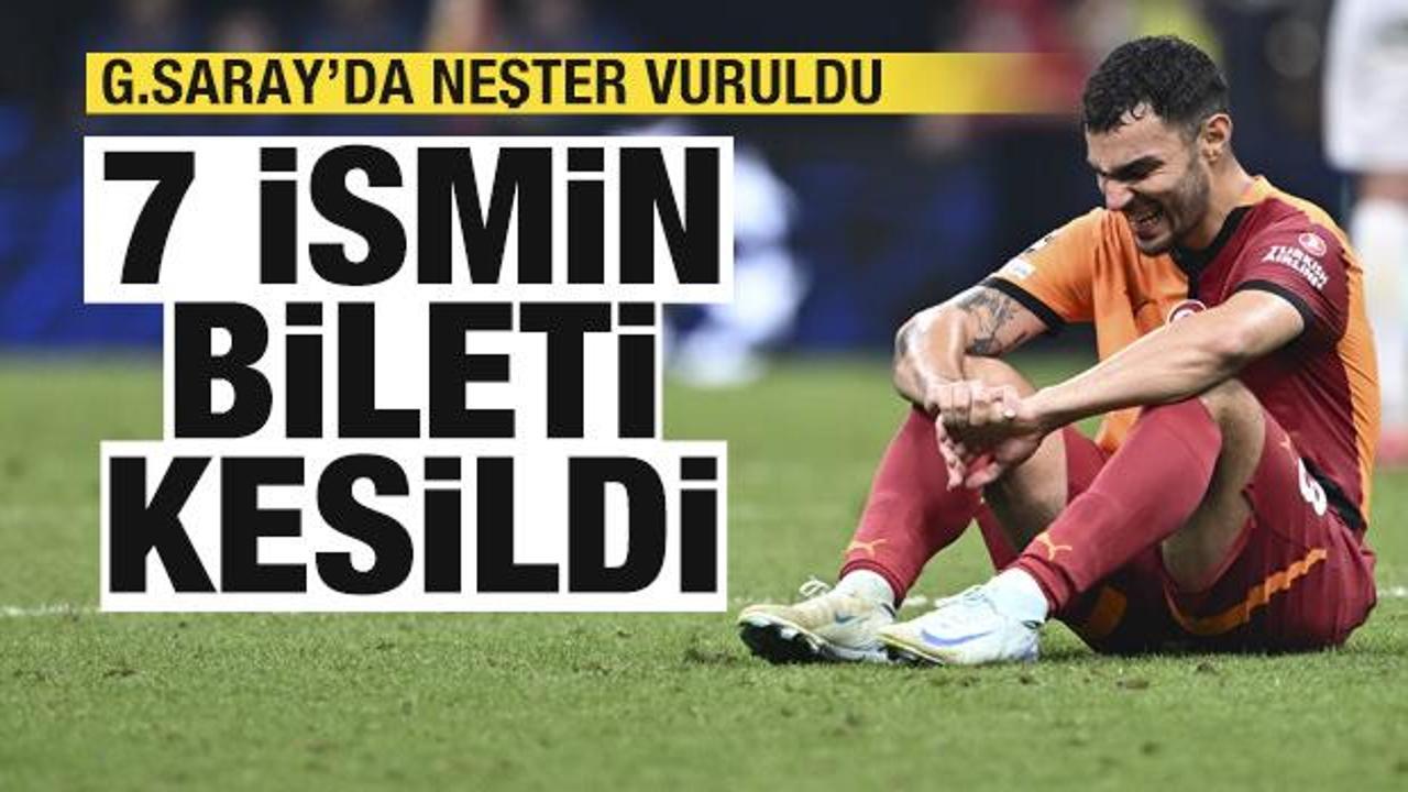 Galatasaray'da büyük yaprak dökümü! 7 ismin bileti kesildi