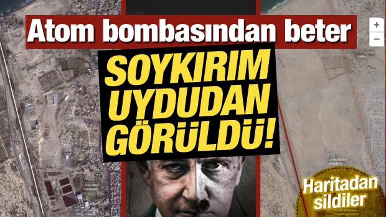 İsrail soykırımının en net görüntüsü! Atom bombasından beter... 3 ayda haritadan sildiler