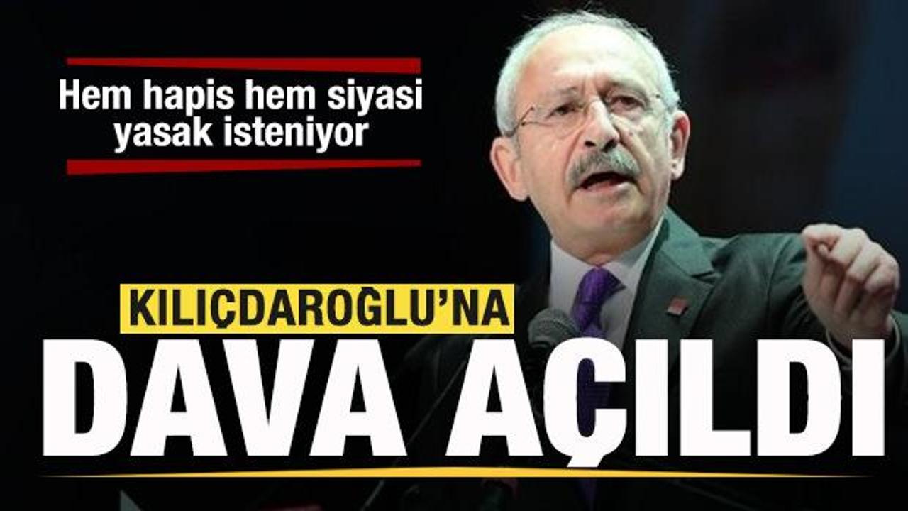 Kılı&ccedil;daroğlu'na hapis istemiyle dava! Siyasi yasak isteniyor