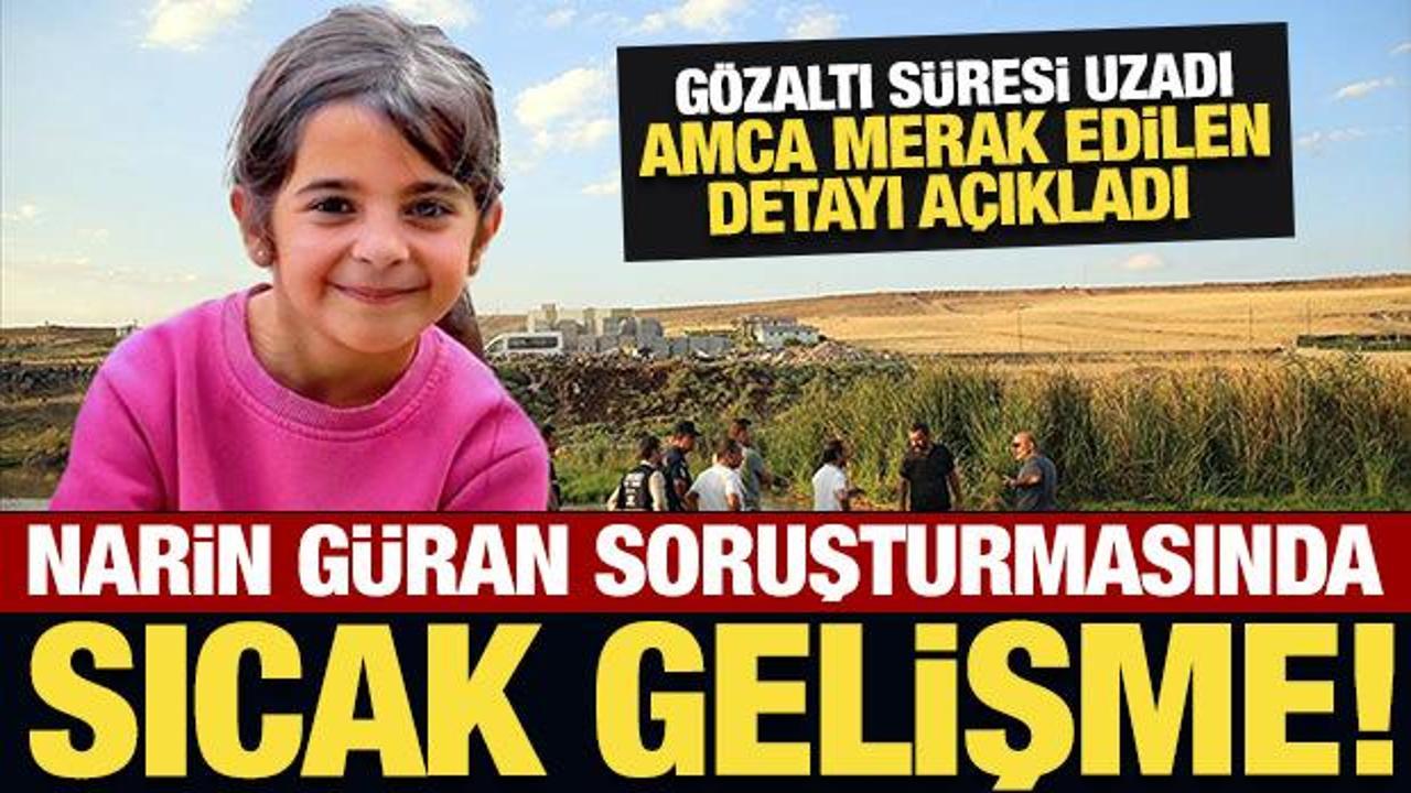 Son Dakika: Narin'in ağabeyinin kolunda ısırık izleri tespit edildi!