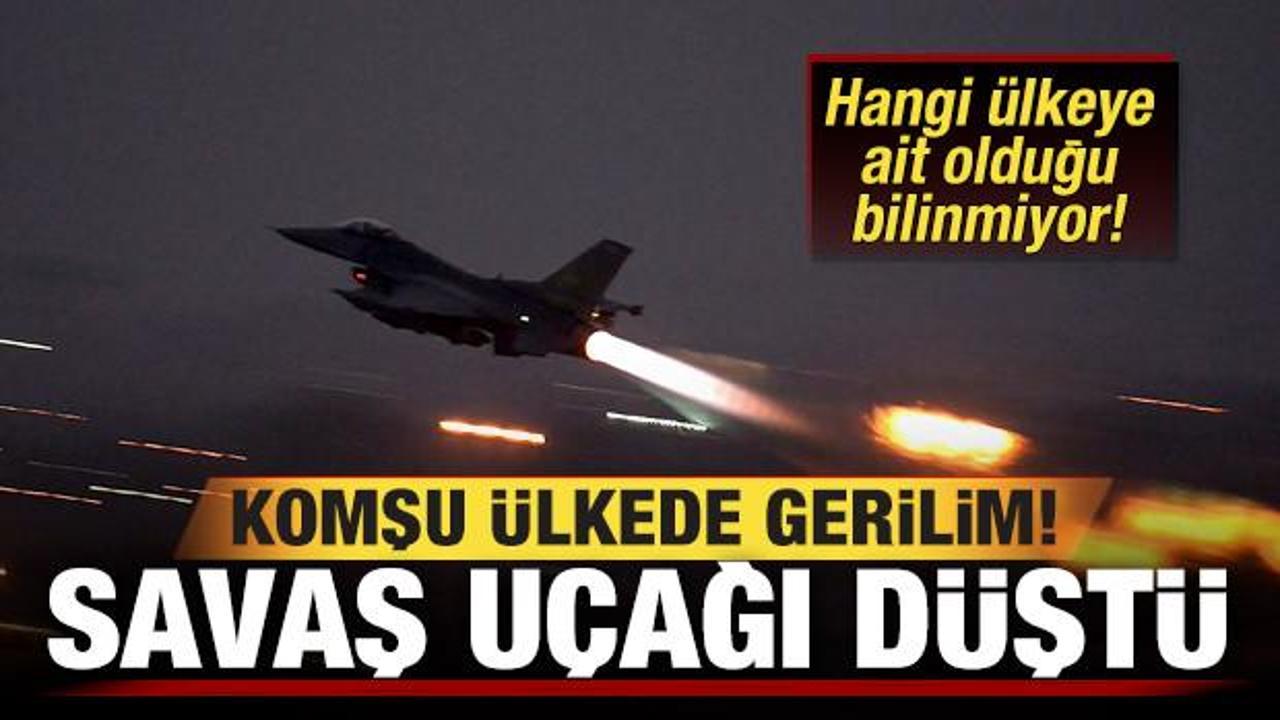 Son dakika: Suriye'de savaş uçağı düştü