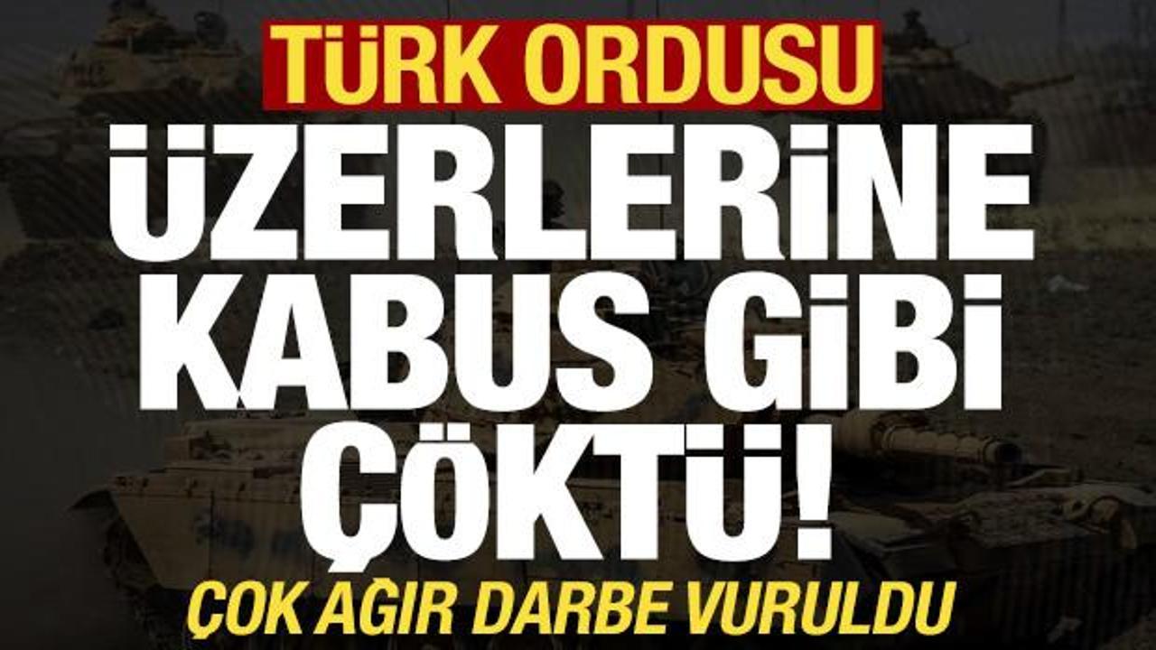 Son dakika: Türk ordusu sınır ötesinde üzerlerine kabus gibi çöktü! Ağır darbe vuruldu...