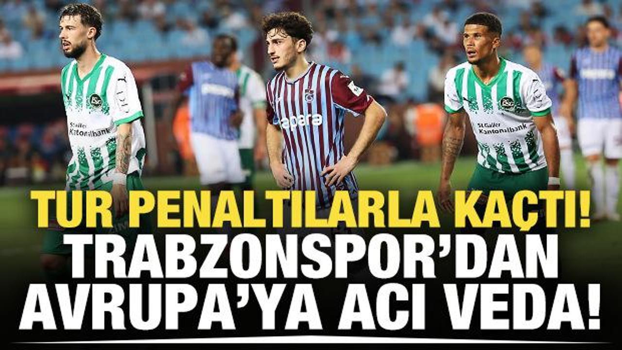 Trabzonspor, Avrupa'ya veda etti!