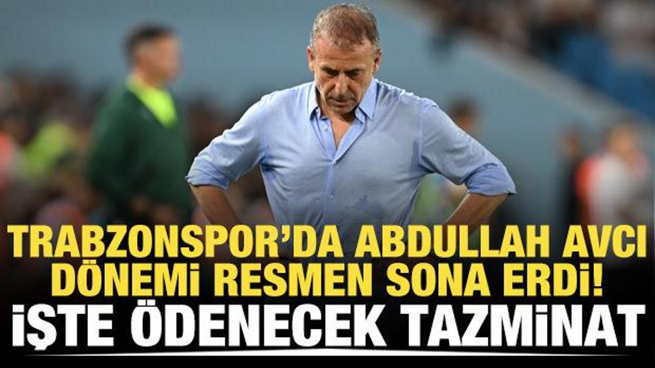 Trabzonspor'da Abdullah Avcı'yla yollar ayrıldı