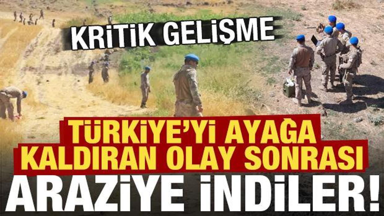 Türkiye'yi ayağa kaldıran olay sonrası araziye indiler! Kritik gelişme...