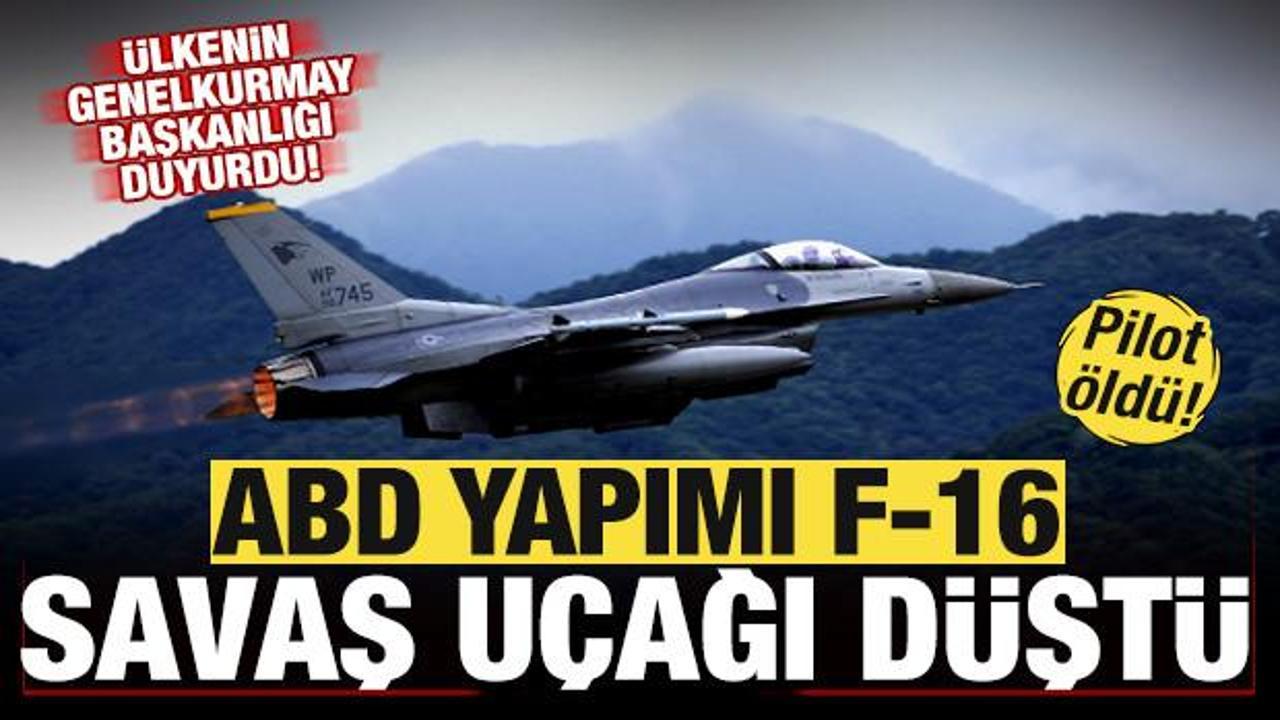 Ukrayna son dakika duyurdu! ABD yapımı F-16 savaş uçağı düştü