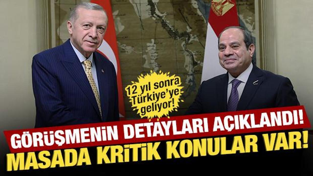 12 yıl sonra Ankara'ya geliyor! Sisi'den T&uuml;rkiye'ye ziyaret