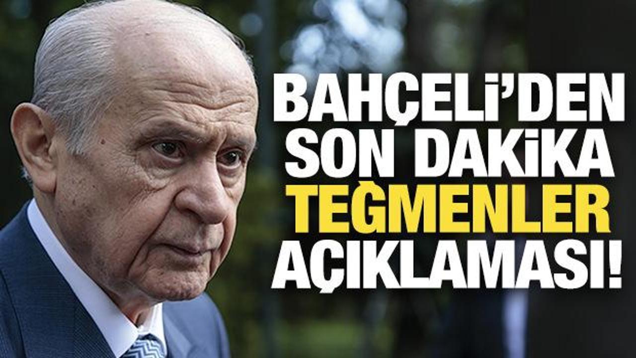 Bahçeli'den son dakika 'teğmenler' açıklaması! 