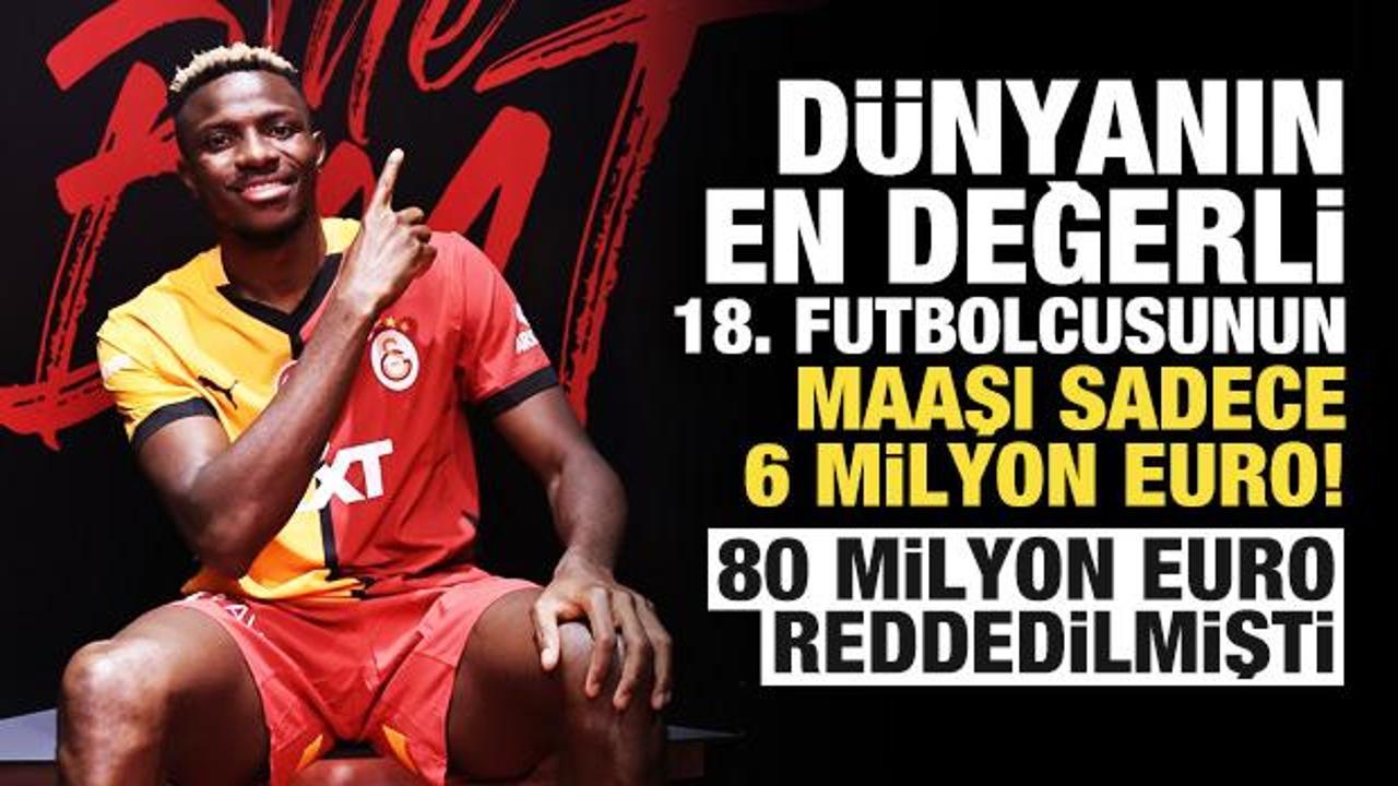 Dünyanın en değerli 18. futbolcusu 6 milyon Euro'ya Galatasaraylı oldu!