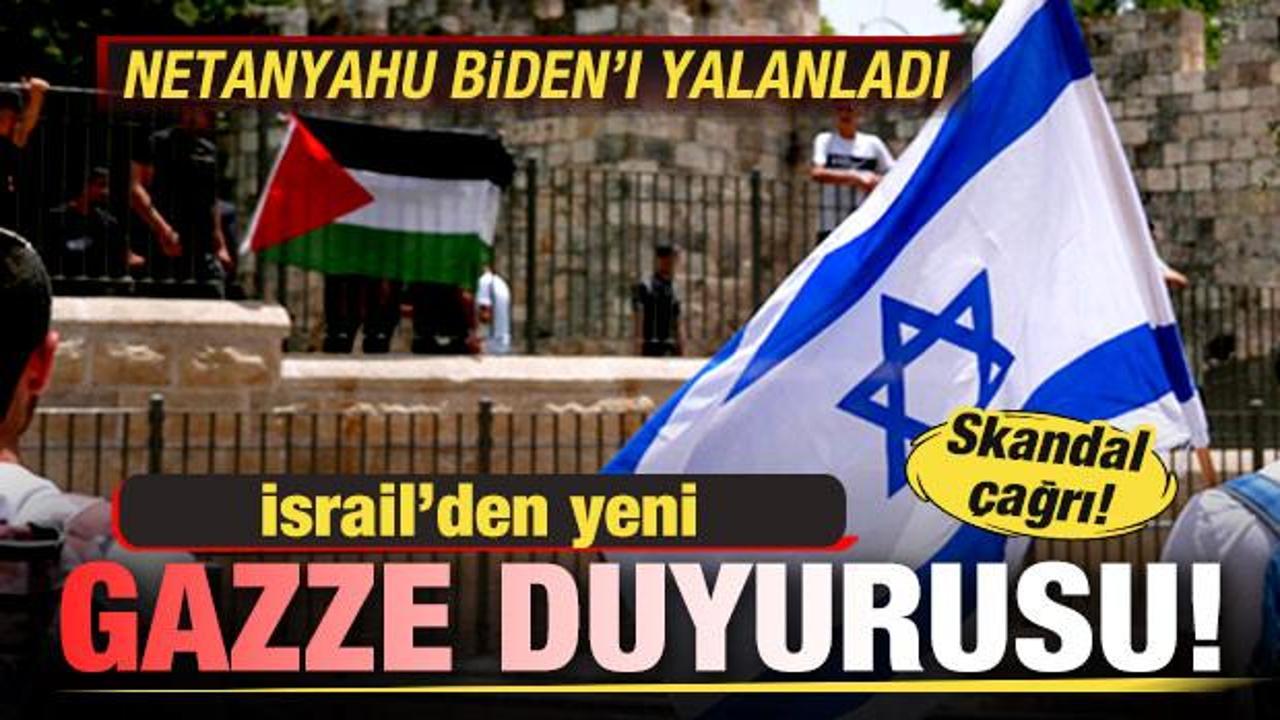 İsrail'den son dakika Gazze duyurusu! Netanyahu, Biden'ı yalanladı! Skandal çağrı