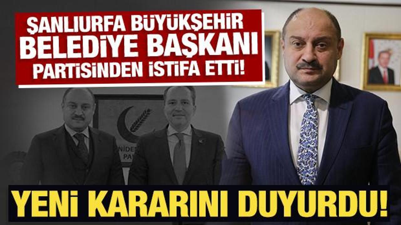 Şanlıurfa Büyükşehir Belediye Başkanı Kasım Gülpınar partisinden istifa etti