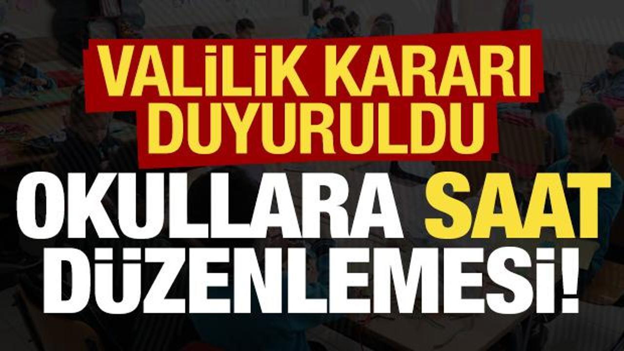 Son dakika: İstanbul Valiliği kararı duyurdu! Okullara saat düzenlemesi...